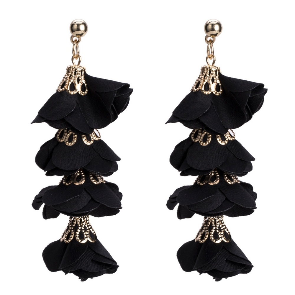 CARMIN | Petal Statement Drop Earrings